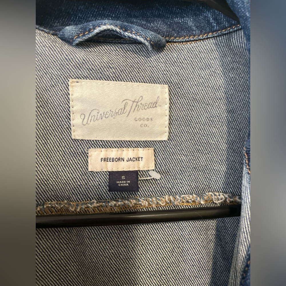 Universal Thread Size Small Blue Denim Jacket - image 2